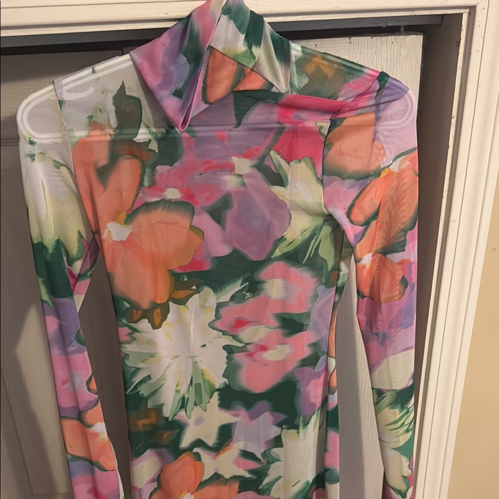 AFRM Floral Multicolor Midi Dress
